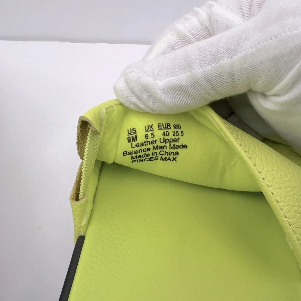 Dr. SCHOLL’S ORIGINAL COLLECTION, PISCES MAX SLIDES, LIME GREEN UPPER LEATHR, 9M - Picture 12 of 17